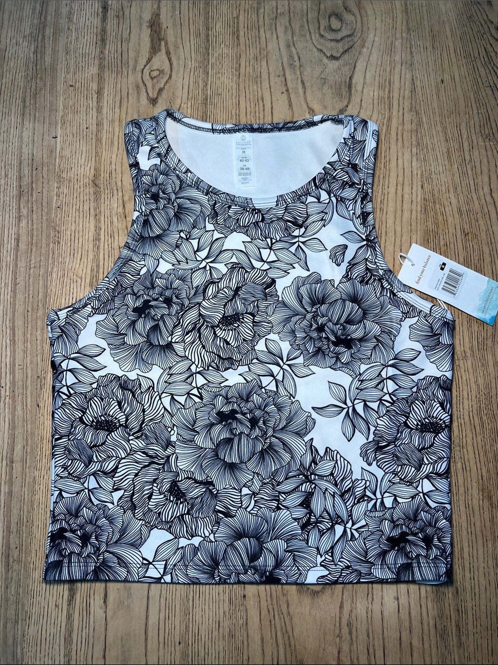 Black and white whimsical floral design.  Classic and alternative design MED